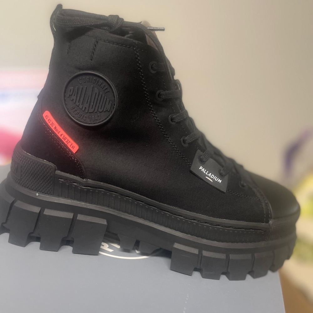 Palladium Black High-Top Sneakers - Picture 1 of 8